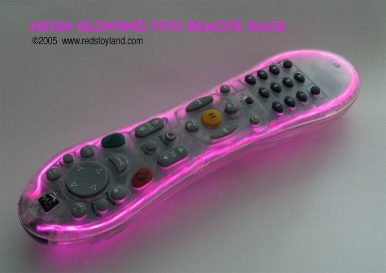 NEON GLOWING TIVO REMOTE HACK