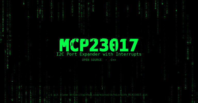 MCP23017 — I2C Port Expander with Interrupts